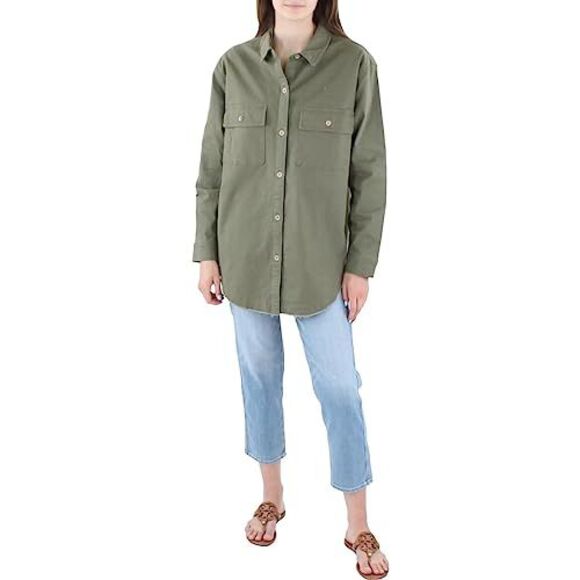 Jessica Simpson Womens Tenley Lightweight Overshirt Shirt Jacket - Picture 1 of 1